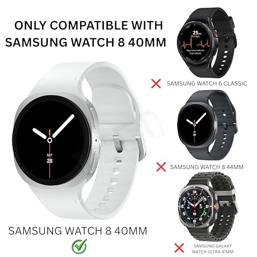 Image of YODI (Pack of 2 Waterproof 3D Tempered Glass Screen Protector Compatible with Samsung Galaxy Watch 8 Classic 40mm Only ((Samsung Watch 8 40mm))