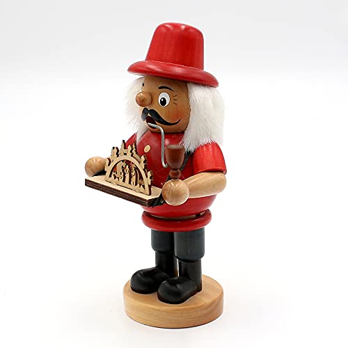 **** Räuchermann als Schwibbogenhändler, ca. 19 cm