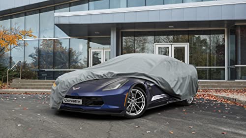 Image of Kayme Heavy Duty Car Cover Custom Fit Chevrolet Chevy Corvette (C3 C4 C5 C6 C7 C8 1968-2025) Coupe Convertible Targa, Full Exterior Covers Waterproof All Weather for Automobiles