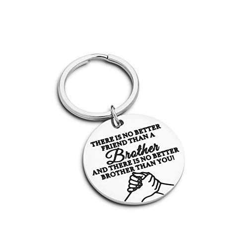 Brother Gifts Birthday Friend BFF Brother Keychain Big Brother Gifts for Men Little Brother Gifts