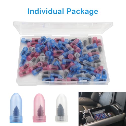 Image of Linkstyle 100PCS Tire Repair Kit, Screw-in Tire Plug Set with 3 Sizes Rubber Plugs, Flat Tire Puncture Repair Screws for Car Truck Motorcycle SUV Roadside Emergency Fix with Screwdriver & Storage Case