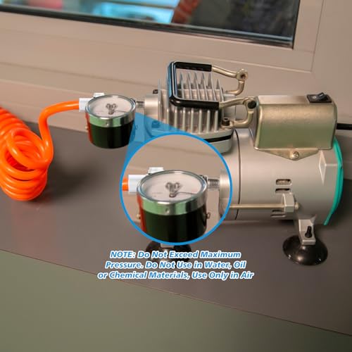 Image of 12 Packs 1 /4 Inch NPT 360 Degree Swivel Air Hose Connectors, Industrial Air Hose Fittings and Portable Compressor Tool Fittings(Sliver)