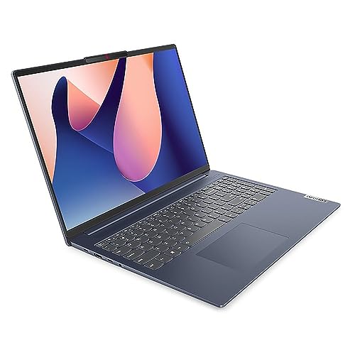 Image of Lenovo IdeaPad Slim 5 Laptop 2023, Intel 10-Core i7-1355U, 16 inch FHD+ IPS Touchscreen, Iris Xe Graphics, 16GB LPDDR5 4TB SSD, Backlit Keyboard, Type-C, Fingerprint, WiFi 6, Win10 Home, Abyss Blue