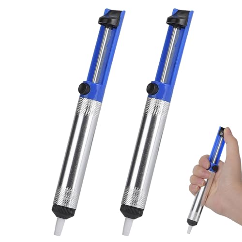 Desoldering Pump 2 Pack Solder Remover Tool Solder Sucker Desoldering Vacuum Pump Manual Desoldering Suction Pump Soldering Accessories
