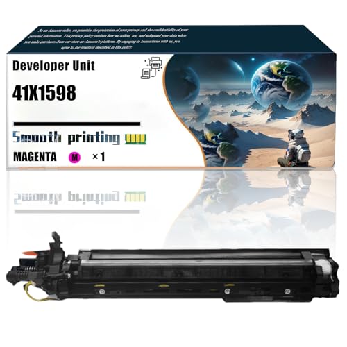 Replacement Parts Developer Unit 41X1598 Compatible with Lexmark CX923dxe CX924dte CX924dxe XC9235 XC9245 XC9255 XC9265 Printers, Contains Chip and Clear Printing (1 Pack Magenta)