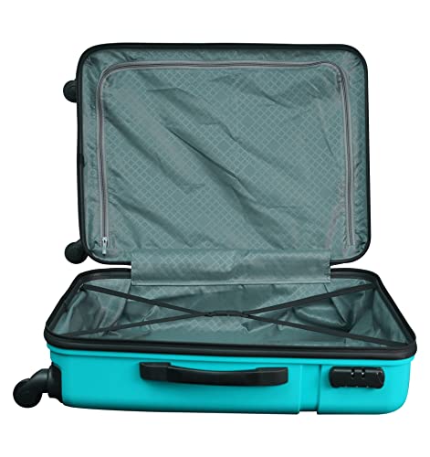 Image of Safari Drive 5 Years International Warranty Hard-Sided Polypropylene Spinner Luggage /Trolley Bag (Large 76 Cm, Cyan),Blue,4 Wheels L