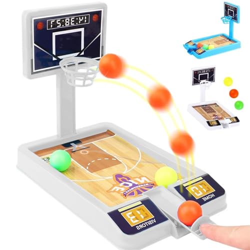 WUPENGSA Desktop Basketball Spiel - Mini Tisch Basketball Spielzeug für Kinder und Erwachsene (Weiß)