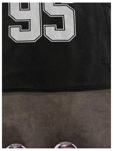 Men's Number Print Jersey Shirt Crew Neck Short Sleeve Mesh Tee Tops Casual Football Jersey Shirts4