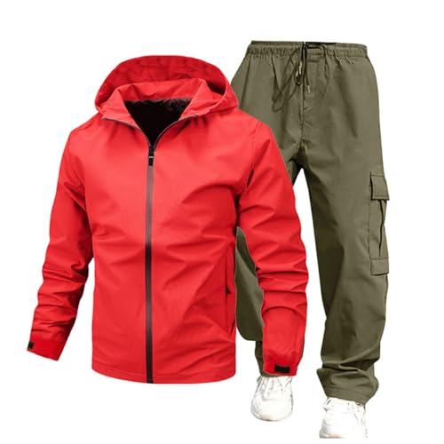 Survêtement de jogging homme veste zippée et pantalon de fitness gym décontracté