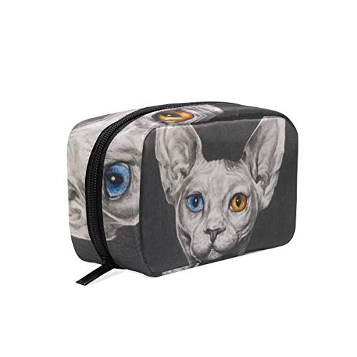 Preisvergleich Produktbild Ajinga, süße Kosmetiktasche mit Reißverschluss, Kosmetiktasche für Damen, quadratische Make-up-Pinseltasche mehrfarbig12 Einheitsgröße