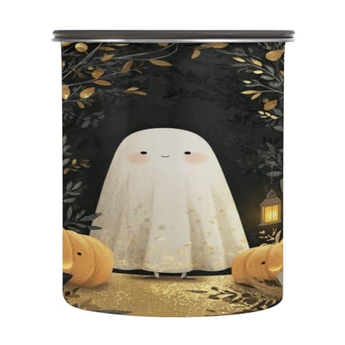 Envase para café decorativo de 500 ml con tapa