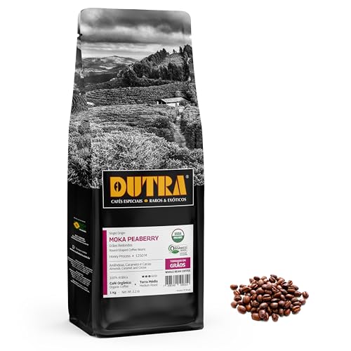 Café Dutra Moka (Peaberry) – Orgânico Microlote – Torrado Em Grãos 1Kg