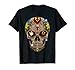 Sugar Skull Blumen Day Of The Dead Dia Muertos Tee Geschenk T-Shirt
