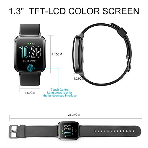 LIFEBEE Smartwatch, Reloj Inteligente Impermeable IP68 con Monitor de Sueño  Pulsómetros Cronómetros Contador de Caloría… - Móviles y Accesorios al  Mejor Precio