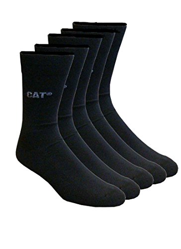 Caterpillar CAT Herren Businesssocken wahlweise 5|10|15|20 Paar, in 39-42/43-46, in Schwarz und/oder Bunt-Mix, große Farb- und Mengenauswahl, Socken (43-46, 5 Paar Schwarz)