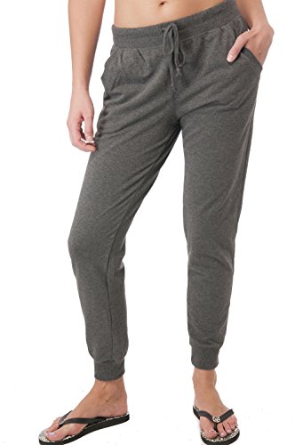 Hollywood Star Fashion Women's Drawstring French Terry Joggers with Front Pockets Casual Active