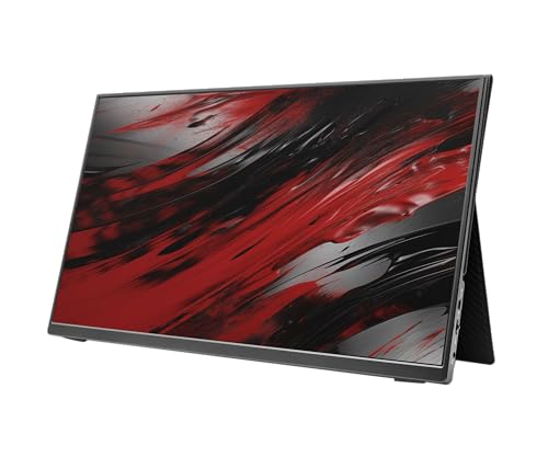 Image of CODi 16 inch Portable USB-C Monitor - Full HD Display, HDR, Built-in Speakers, Mini HDMI, Dual USB-C, Slim Design, Freesync - External Monitor for Laptop, Mac, PC, Xbox, PS5, Switch
