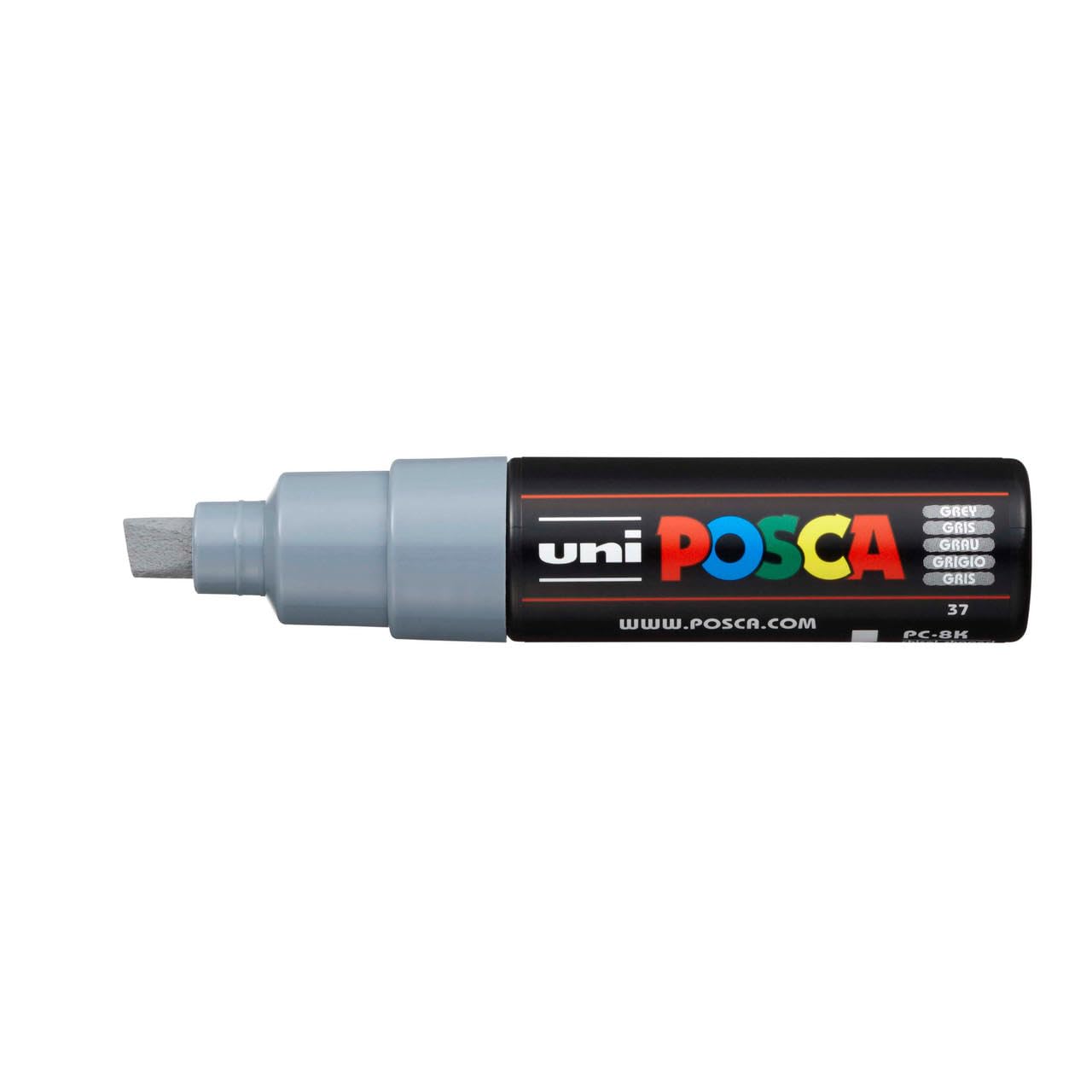 Uni-Ball Posca Broad Chisel Tip Marker - Grey