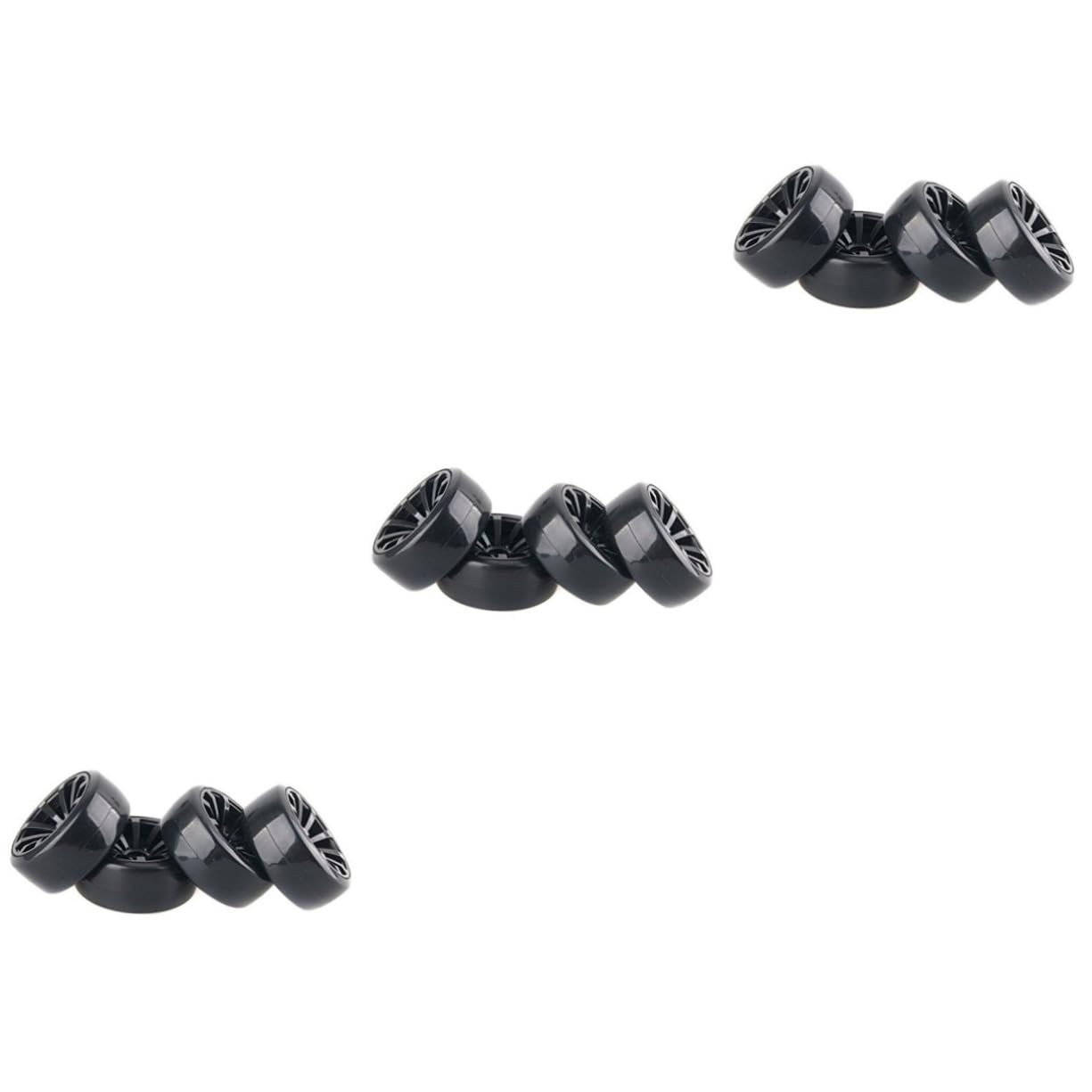 TOYANDONA 12 Pièces Pneu avec Jante Pneu De Voiture 1/10 Rc De Voiture à La Dérive Périnée Dur De Course