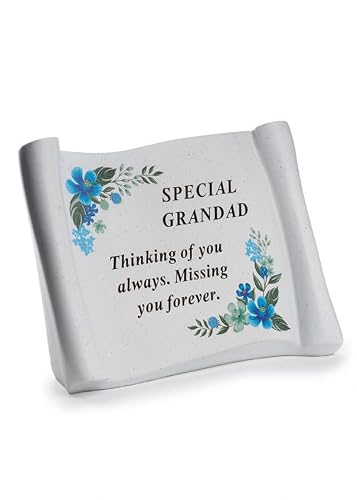 David Fischhoff Grandad Memorial Scroll Graveside Memorial Garden Ornament Remembrance Ornament