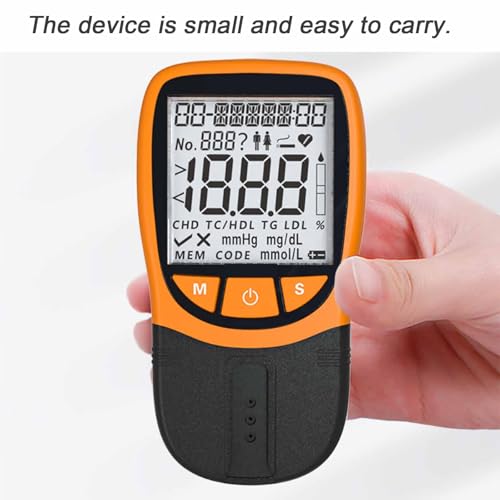 Professional Grade Quick Blood Lipid Analysis Meter, Official Blood Total Cholesterol Test Kit with 20 Cholesterol Test Strips, Volume 35μL~40μL and Test Time Less 120 Seconds, for Home - Image 7