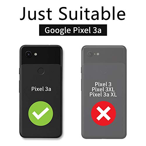 KEEPCA for Google Pixel 3a Slim Case,Thin Soft Flexible TPU Rubber Silicone Anti-Scratch Shockproof Protective Cases Cover for Pixel 3a,Brushed Black — view 2