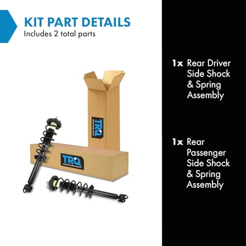 Image of TRQ Rear Loaded Quick Complete Shock Strut Spring Assembly Pair for Acura TSX