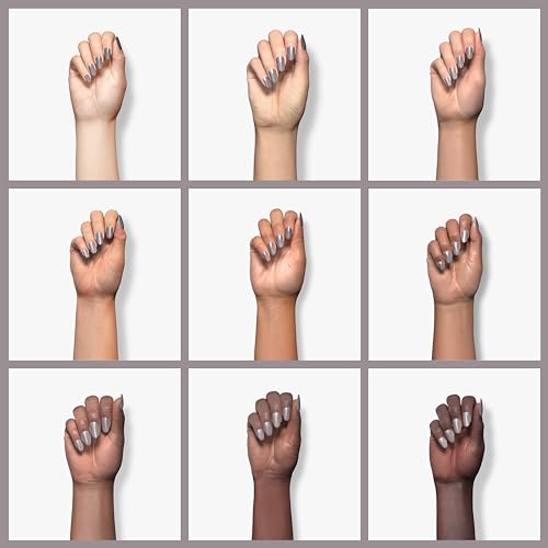 Image of Beetles Gray Gel Nail Polish - 1PC 15ML Solid Grey Color Nails Soak Off LED UV Lamp DIY Manicure Decoration Nail Art Design Salon at Home Gift for Women Girls
