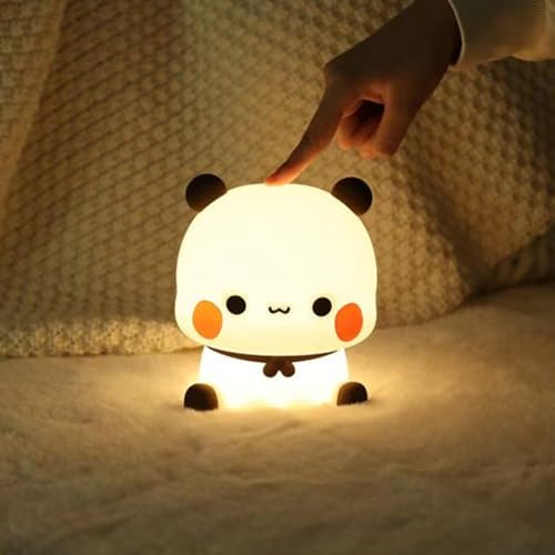 Lámpara de noche de silicona con diseño de panda miniatura 4
