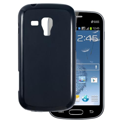 OAGELIM Funda Compatible con Samsung Galaxy Trend S Duos S7562 Case Antigolpes con Cubierta Protectora Flexible de TPU Suave y Resistencia a Arañazos con Protección (Negro)