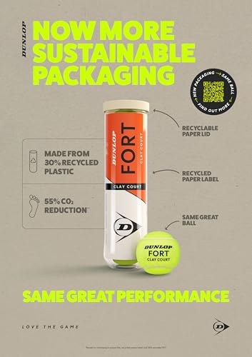 DUNLOP Tennisball Fort Clay Court - Der Profi auf dem Sandplatz