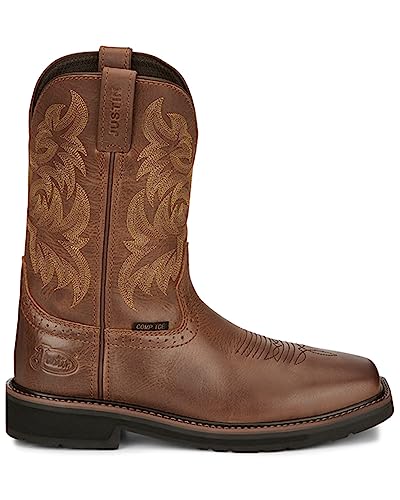 Justin Men's 11" Handler Pull-On Work Boot Composite Toe - Se48242