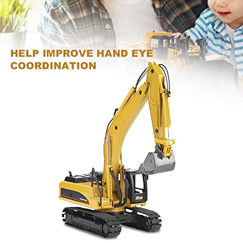 Excavatrice sur chenilles 1:50 de collection | Véhicule de construction durable alliage - 4