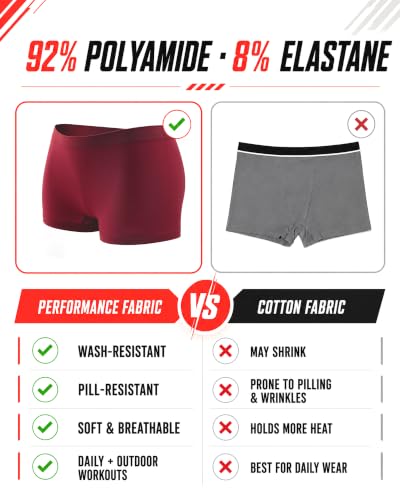 Image of Womens Boyshorts Underwear Seamless Boxer Briefs Full Coverage Soft Stretch Boxer Shorts For Women 4 Pack