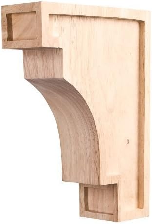 One Pair Coved Arts & Crafts Corbels 2 x 6 x 8 by Wood Corbels