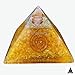 Magical Crystals Spiritual Healing Stones | Orgone Pyramid for Reiki Healing and Crystal Healing | Vastu Correction, Meditation, Wealth & Prosperity (Citrine Spiral)