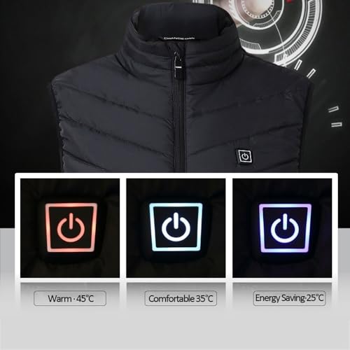 Chaleco calefactable hombre con 11 elementos de calefacción invierno talla 2XL 4