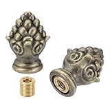 Couleur : Bronze ; Matériau : Métal, Laiton massif ; Taille de l'embout de lampe : 30 x 16mm / 1,18 x 0,63 pouce (L*l) ; Taille du filetage intérieur de l'embout de lampe : M10*1mm ; Taille du filetage de l'adaptateur en laiton : M10 mâle vers 1/4-27 femelle ; Liste d'emballage : 2 ensembles x Kit d'embouts de lampe
