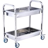 Multiuso: come carrello di servizio e carrello da cucina. Ideale per l'uso in cucine, magazzini, garage, uffici, ristoranti e hotel.