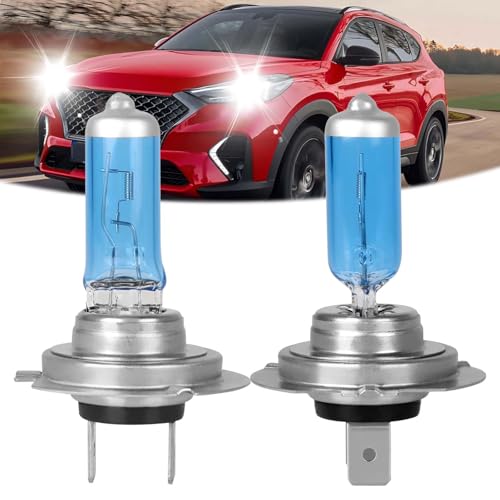 VAMOTA Fit for Hyundai Tucson 2016 2017 2018 (2019 2020 2021 low beam) High Performance Halogen Headlight Bulbs High/Low Beam combo 100W Ultra Bright IP68 plug and play 5000K White Light 2 Pack