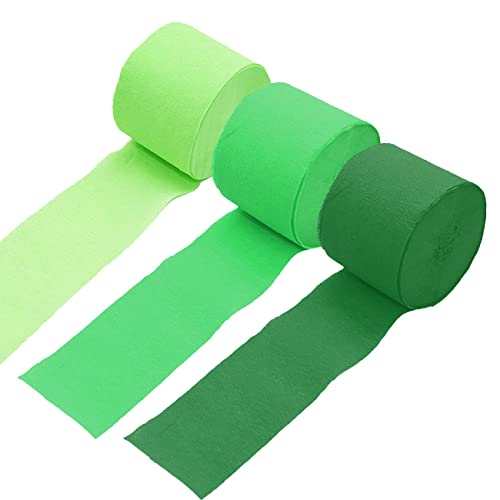 Ainmto Lot de 6 rouleaux de papier crépon vert (4,5 cm x 25 m) Cover