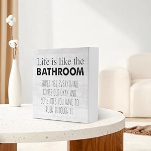 Country Life Is Like The Bathroom Canvas Prints Wall Art Decor Humor Funny Bathroom Restroom Poster Painting Framed Artwork 5 X 5 Inch Home Shelf Wall Decoration Gift Artwork For Bathroom Walls Country Life Is Like The Bathroom Canvas Prints Wall Art Decor Humor Funny Bathroom Restroom Poster Painting Framed Artwork 5 X 5 Inch Home Shelf Wall Decoration Gift Artwork For Bathroom Walls