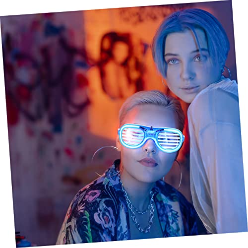 Generic 3 Peças LED Luminosos Fantasias De Óculos Para Adultos Enfeites De Halloween Presentes De Ha