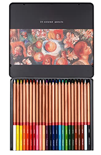 KachiKawa Artist Willow Charcoal Sticks (Mineral Color Pigment Chalk 24 Color)
