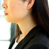 CARISSIMA Children's 9 ct Yellow Gold Diamond Cut Pattern 10.5 mm Endless Hoop Earrings - Image 7