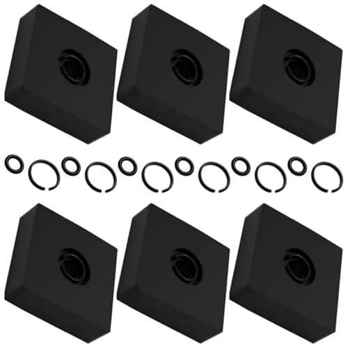 Image of FiTspi 6 Sets of Impact Wrench Retaining Ring Kit for Milwaukee Electric/Pneumatic Type Impact Wrench, 1/2" and 3/8" Impact Socket Wrench Retaining Ring Clips with O-Ring