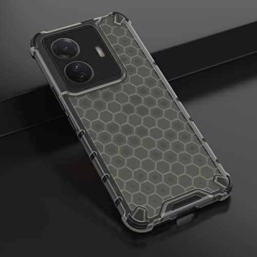 Image of Glasgow Back Case Cover Compatible with IQOO Z6 Pro 5G (Stylish Design) - Black