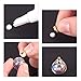 PH PandaHall 30pcs 16mm Mini Clear Glass Globe Bottle Wish Glass Ball Bottles for DIY Pendant Charms Stud Earring Making, 30pcs 9mm Round & Flower Cap