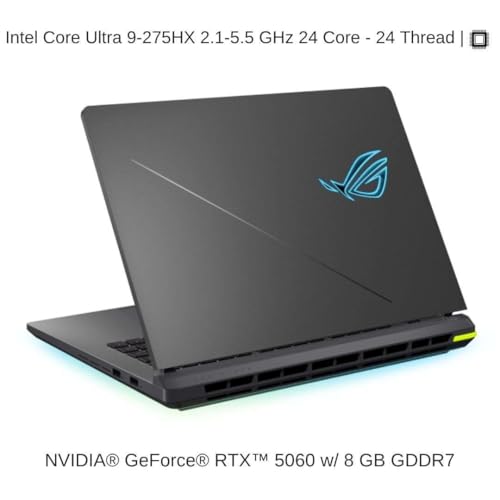 Image of HIDevolution [2025] ASUS ROG Strix G16 G615LM 16 inch WQXGA 240Hz IPS-Level, 2.1 GHz Ultra 9-275HX, RTX 5060, 32 GB DDR5 RAM, 2 TB PCIe SSD, Windows 11 Home