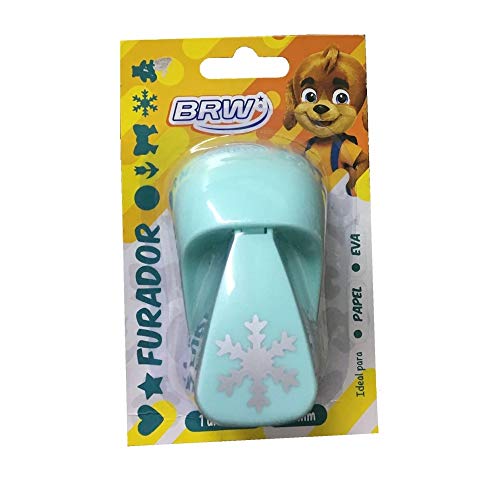 Furador de Papel e Eva Pequeno 25mm BRW Floco de Neve